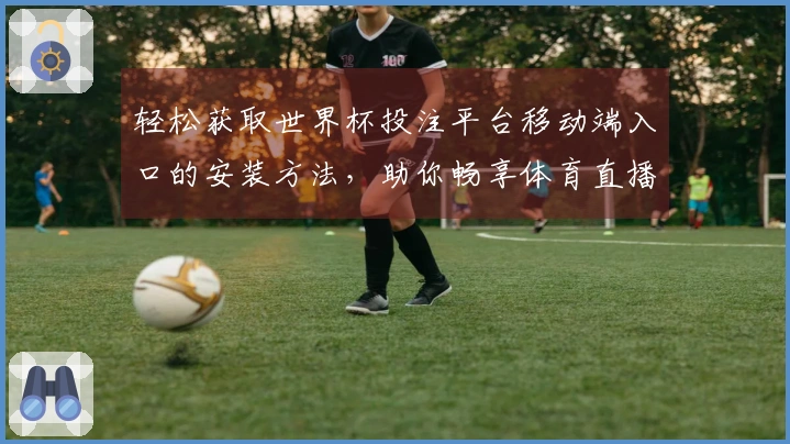 轻松获取世界杯投注平台移动端入口的安装方法，助你畅享体育直播体验